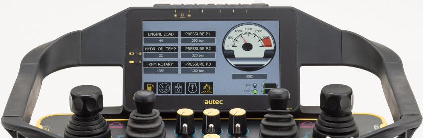 autec fjb transmitter with 7" colour codesys display